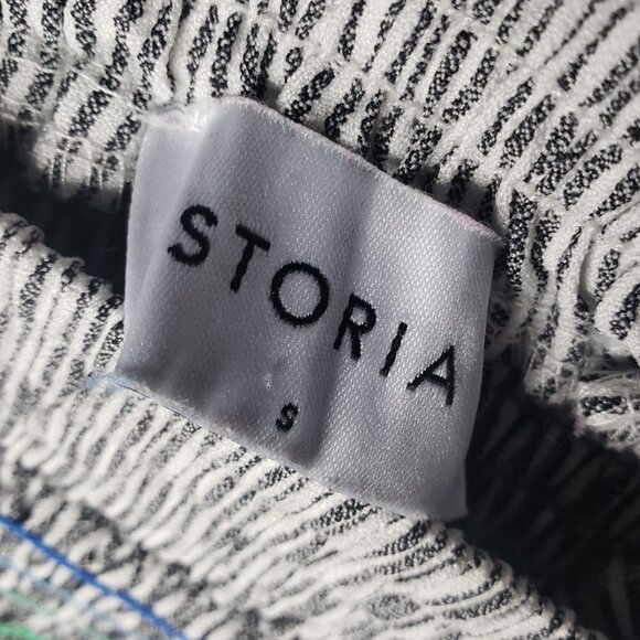 Storia Sz S Shirred Rainbow Stripped Cropped Top  2- Piece Skirt Set (887) - Picture 8 of 8